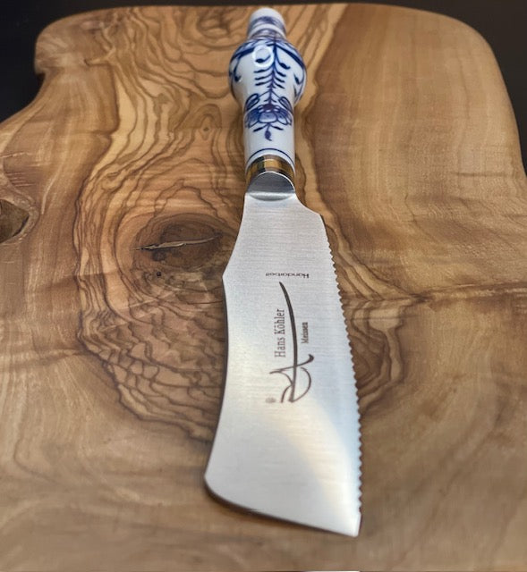 Frühstücksmesser mit Meissner Porzellan