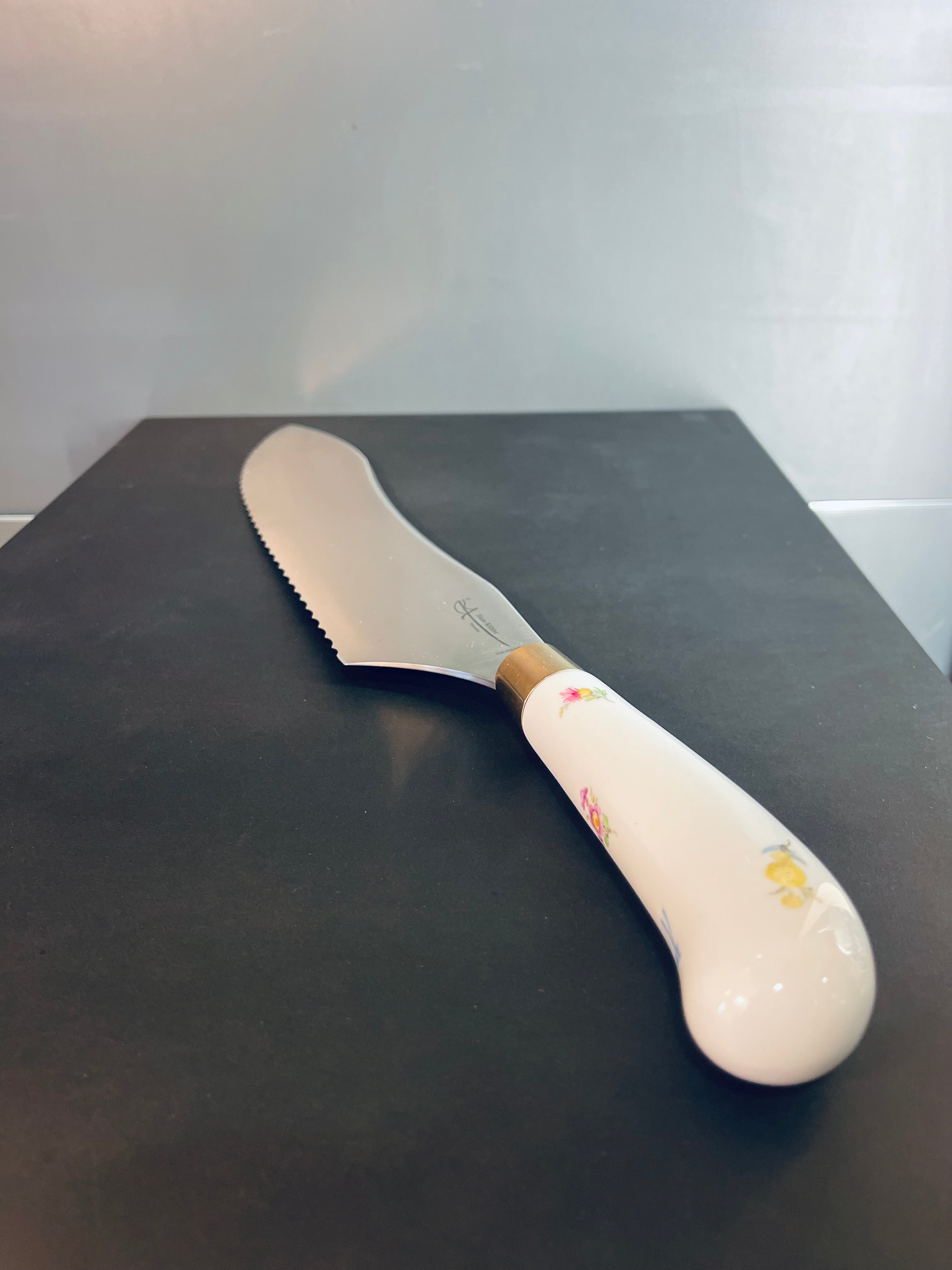 Meissner Stollenmesser | Blumendekor